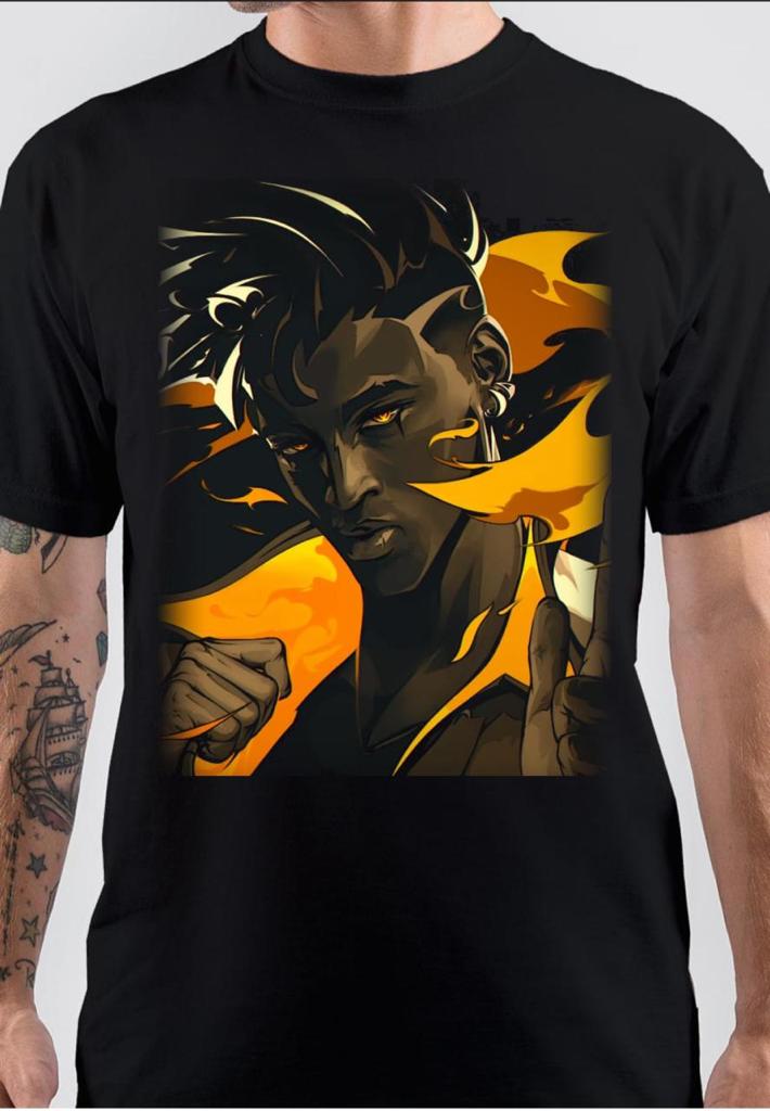Valorant Phoenix Half Sleeve Black T-Shirt Hoodie, Sweatshirt | CoreVibeTees.com
