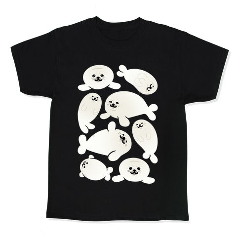 Baby Seals Pattern Study Kid's Tee Hoodie, Sweatshirt | CoreVibeTees.com (Image 1)