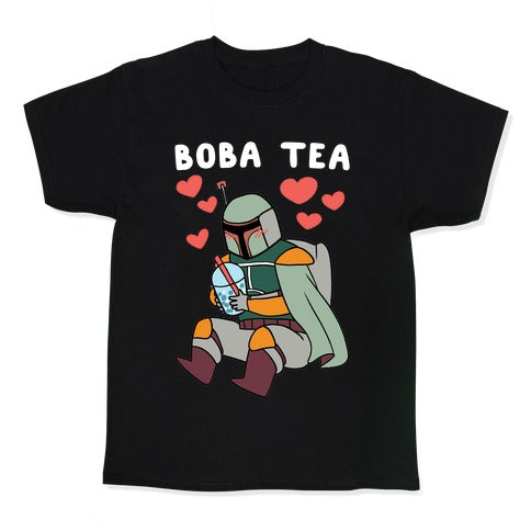 Boba Fett Tea Kid's Tee Hoodie, Sweatshirt | CoreVibeTees.com (Image 1)