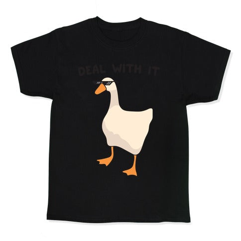 Deal With It (Goose) Kid's Tee Hoodie, Sweatshirt | CoreVibeTees.com (Image 1)