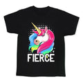 Fierce Unicorn Kid's Tee Hoodie, Sweatshirt | CoreVibeTees.com (Image 1)