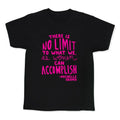 There is no limit to what we, as women, can accomplish. -Michelle Obama Kid's Tee Hoodie, Sweatshirt (Image 1)