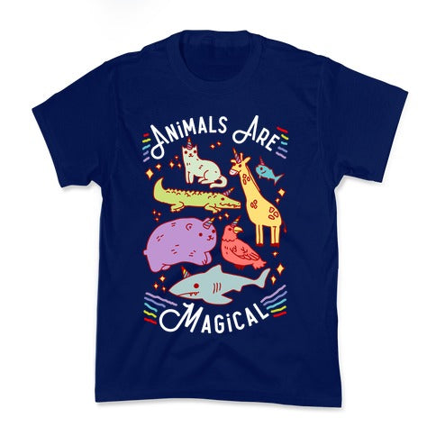 Animals Are Magical Kid's Tee Style001 Hoodie, Sweatshirt | CoreVibeTees.com (Image 2)