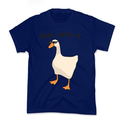 Deal With It (Goose) Kid's Tee Hoodie, Sweatshirt | CoreVibeTees.com (Image 2)