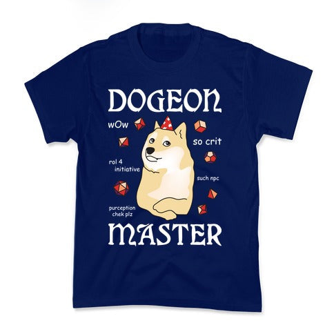 Dogeon Master Doge DM Kid's Tee Hoodie, Sweatshirt | CoreVibeTees.com (Image 2)