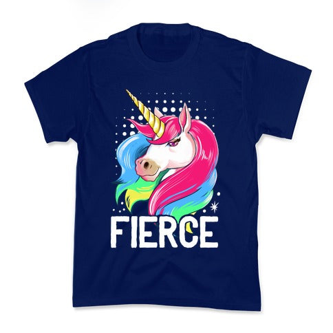 Fierce Unicorn Kid's Tee Hoodie, Sweatshirt | CoreVibeTees.com (Image 2)