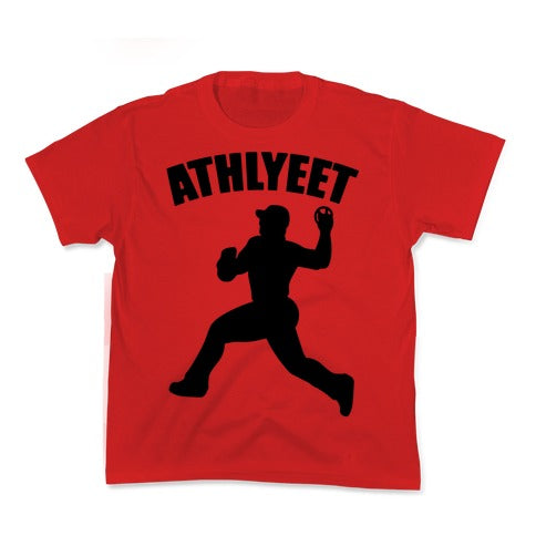 Athlyeet Baseball  Kid's Tee Hoodie, Sweatshirt | CoreVibeTees.com (Image 1)