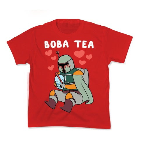 Boba Fett Tea Kid's Tee Hoodie, Sweatshirt | CoreVibeTees.com (Image 3)