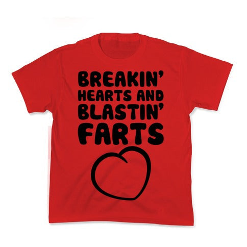 Breakin' Hearts And Blastin' Farts Kid's Tee Hoodie, Sweatshirt | CoreVibeTees.com (Image 1)