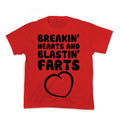 Breakin' Hearts And Blastin' Farts Kid's Tee Hoodie, Sweatshirt | CoreVibeTees.com (Image 1)