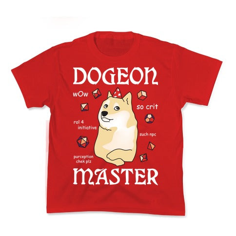 Dogeon Master Doge DM Kid's Tee Hoodie, Sweatshirt | CoreVibeTees.com (Image 3)