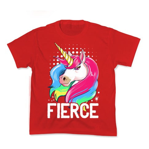 Fierce Unicorn Kid's Tee Hoodie, Sweatshirt | CoreVibeTees.com (Image 3)