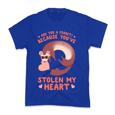 Are You A Ferret? Because You've Stolen My Heart Kid's Tee Style001 Hoodie, Sweatshirt | CoreVibeTees.com (Image 4)