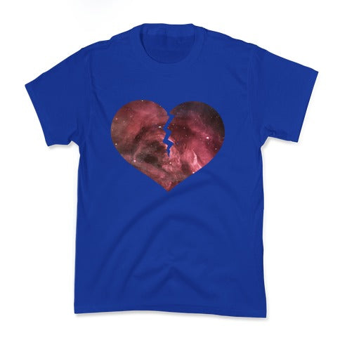 Broken Heart- Galaxy Kid's Tee Hoodie, Sweatshirt | CoreVibeTees.com (Image 4)