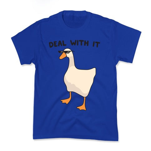 Deal With It (Goose) Kid's Tee Hoodie, Sweatshirt | CoreVibeTees.com (Image 4)