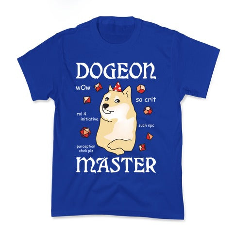 Dogeon Master Doge DM Kid's Tee Hoodie, Sweatshirt | CoreVibeTees.com (Image 4)
