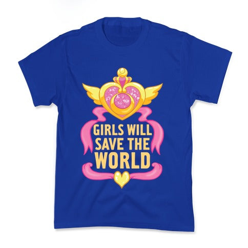 Girls Will Save The World Kid's Tee Hoodie, Sweatshirt | CoreVibeTees.com (Image 4)