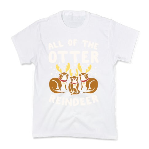 All of The Otter Reindeer Kid's Tee Hoodie, Sweatshirt | CoreVibeTees.com (Image 5)