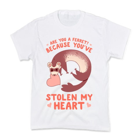 Are You A Ferret? Because You've Stolen My Heart Kid's Tee Style001 Hoodie, Sweatshirt | CoreVibeTees.com (Image 5)