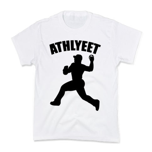Athlyeet Baseball  Kid's Tee Hoodie, Sweatshirt | CoreVibeTees.com (Image 2)