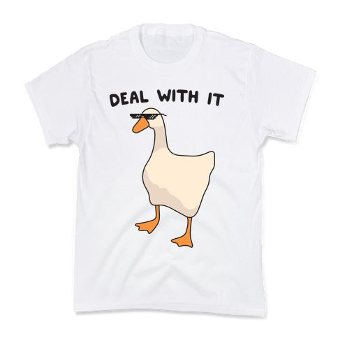 Deal With It (Goose) Kid's Tee Hoodie, Sweatshirt | CoreVibeTees.com (Image 5)