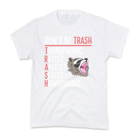 Don't Be TRASH Kid's Tee Hoodie, Sweatshirt | CoreVibeTees.com (Image 5)
