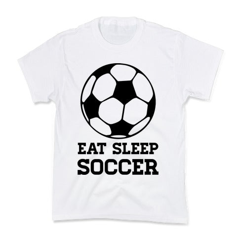 Eat Sleep Soccer Kid's Tee Hoodie, Sweatshirt | CoreVibeTees.com (Image 2)