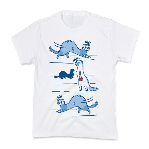 French Fashion Model Ferrets Kid's Tee Hoodie, Sweatshirt | CoreVibeTees.com (Image 2)