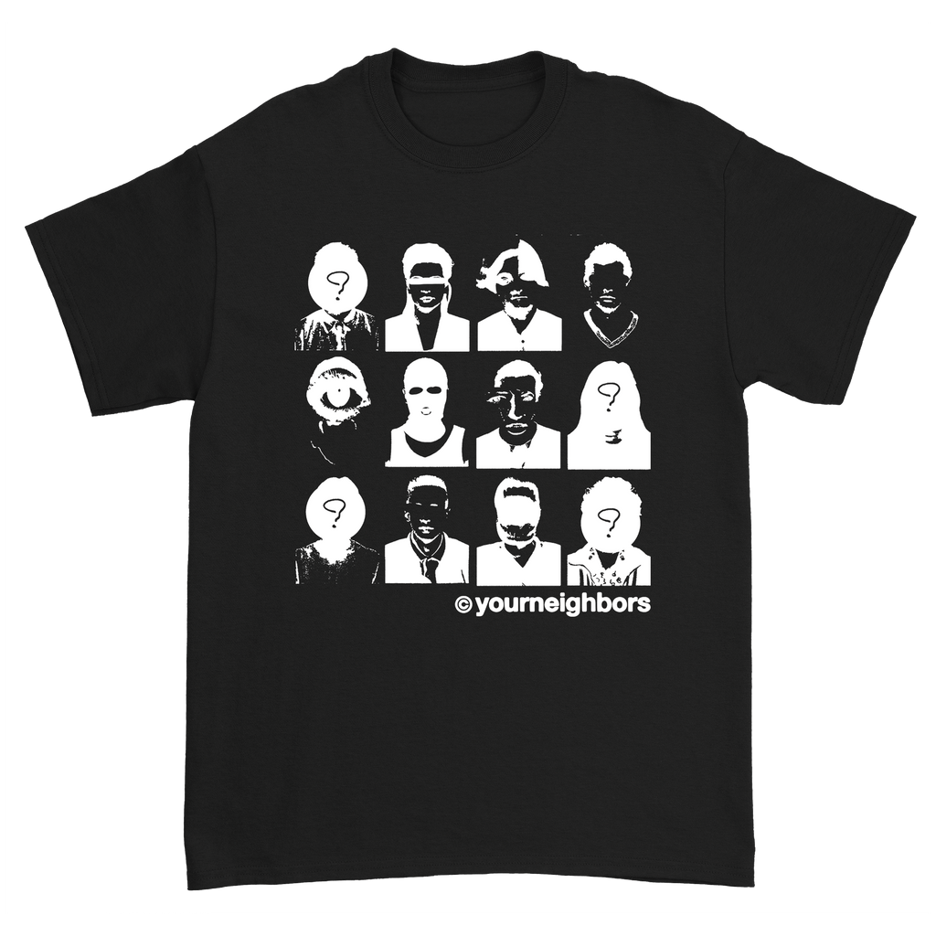 Your Neighbors - 12Face T-Shirt (Black) Hoodie, Sweatshirt | CoreVibeTees.com