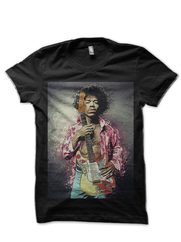 Jimi Hendrix Half Sleeve T-Shirt Hoodie, Sweatshirt | CoreVibeTees.com