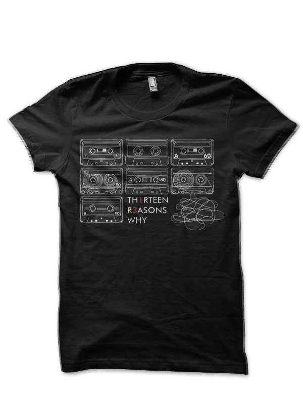 13 Reasons Why Black T-Shirt Style002 Hoodie, Sweatshirt | CoreVibeTees.com