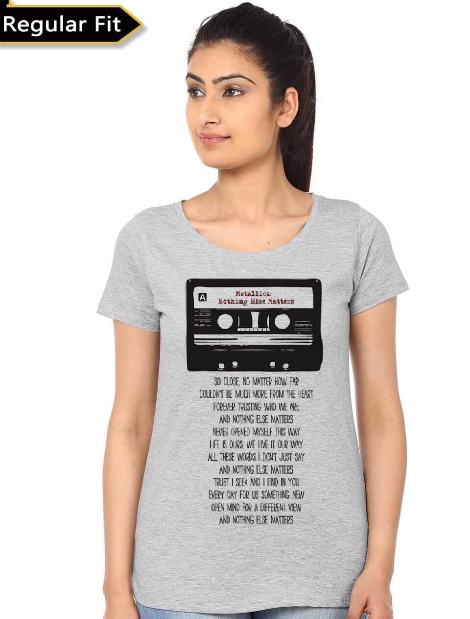 Metallica Grey Girls Top T-Shirts, Hoodie, Sweatshirt | CoreVibeTees.com