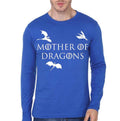 Mother Of  Dragons Blue Full Sleeve T-Shirt Hoodie, Sweatshirt | CoreVibeTees.com