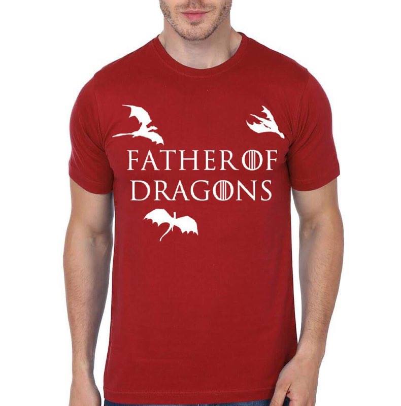 Father Of Dragons Red T-Shirt Hoodie, Sweatshirt | CoreVibeTees.com