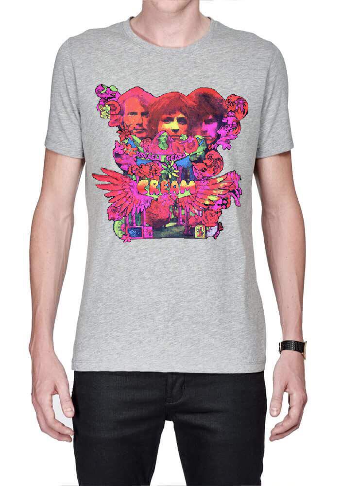 Cream Disraeli Gears Vinyl Half Sleeve T-Shirt Hoodie, Sweatshirt | CoreVibeTees.com