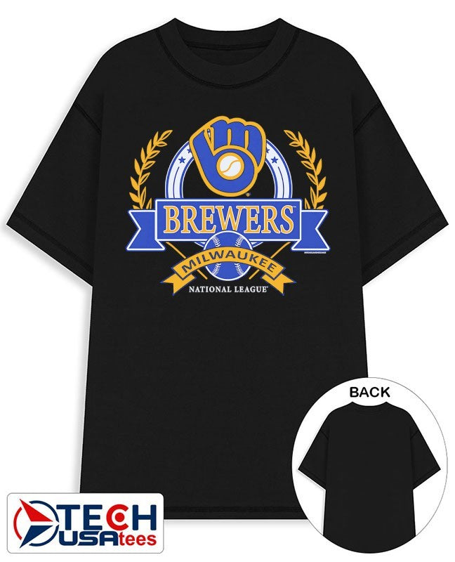Milwaukee Brewers National League Cooperstown Crest shirt
