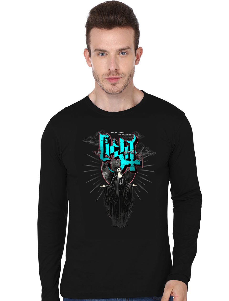Ghost See the light V2 Full Sleeve T-Shirt Hoodie, Sweatshirt | CoreVibeTees.com