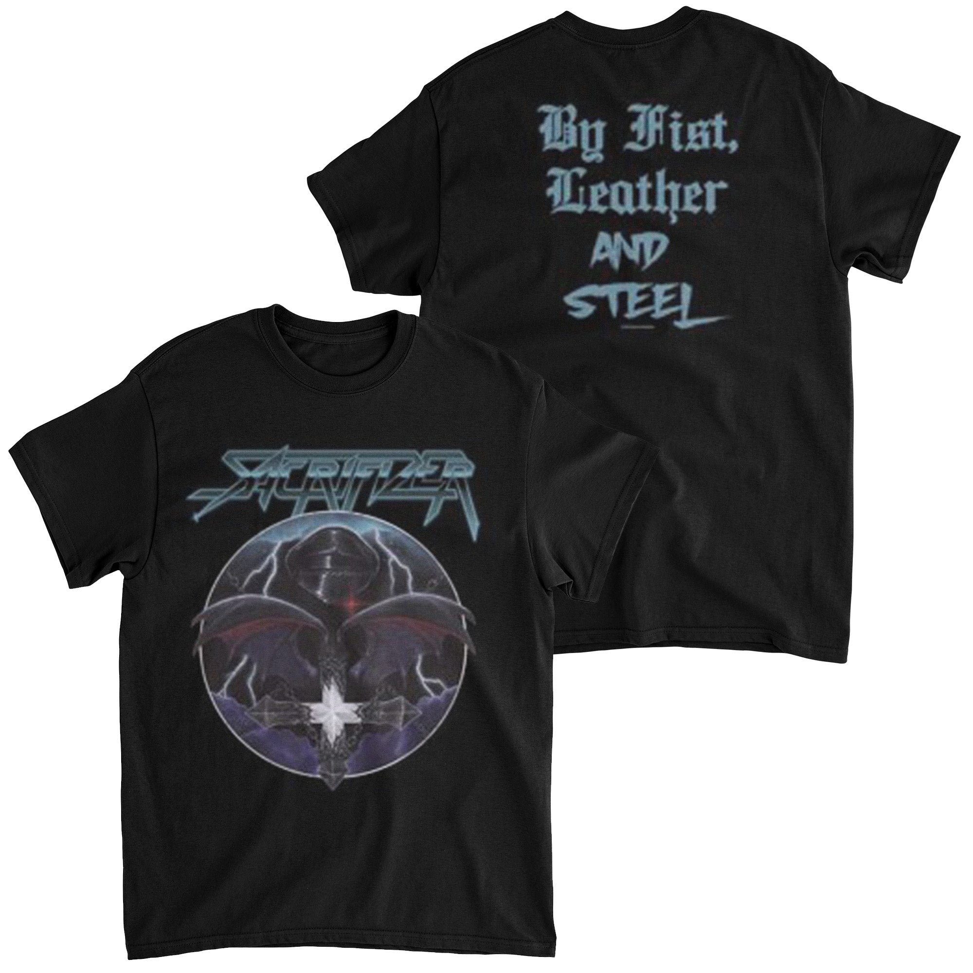 Sacrifizer - By Fist, Leather and Steel t-shirt Hoodie, Sweatshirt | CoreVibeTees.com (Image 1)