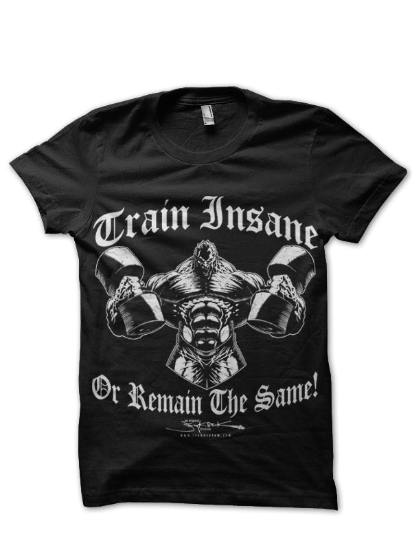 Train Insane Black Tee Hoodie, Sweatshirt | CoreVibeTees.com