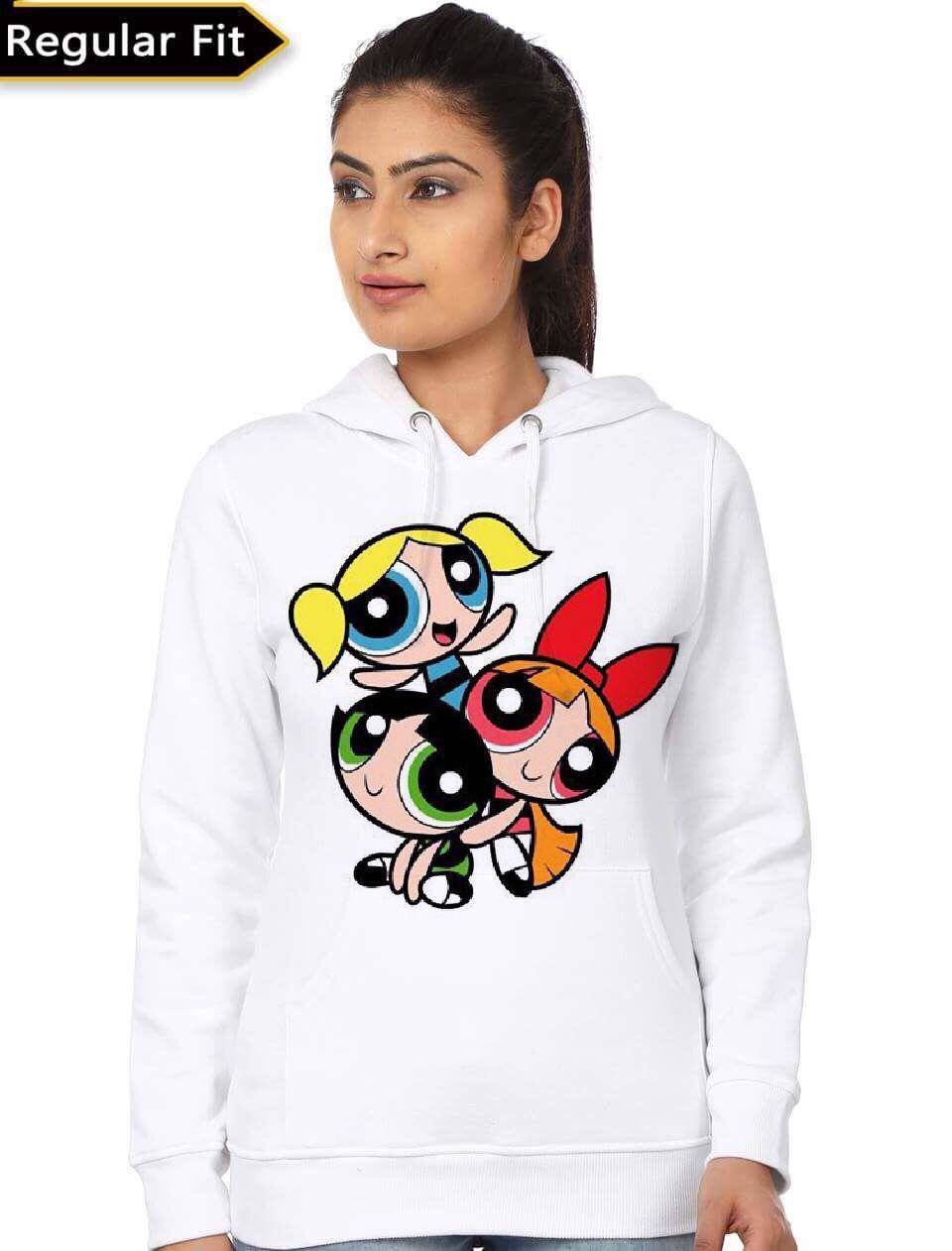 Powerpuff Girls White Hoodie T-Shirts, Sweatshirt | CoreVibeTees.com