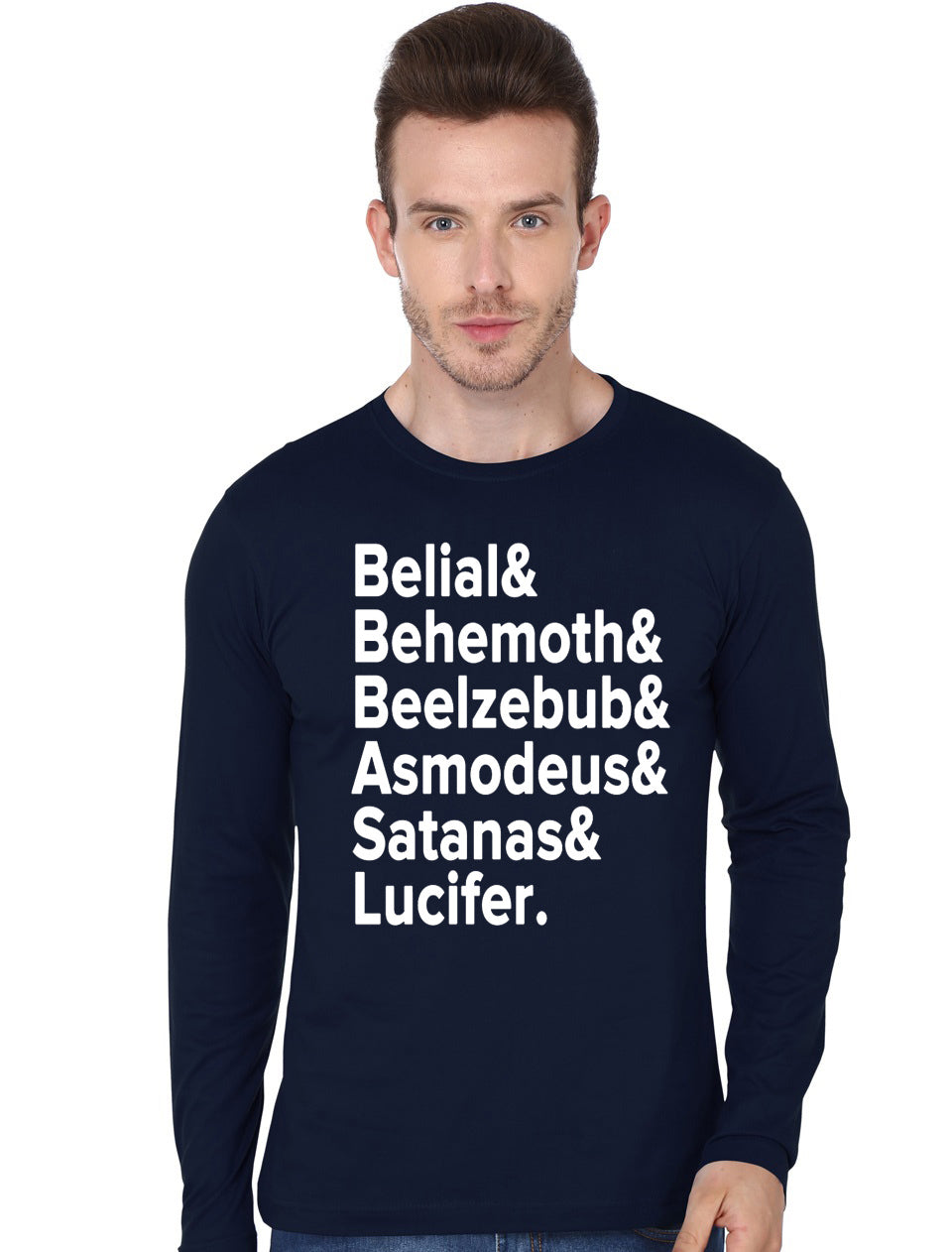 Ghost â€“ Belial Behemoth Beelzebub Asmodeus Satanas Lucifer Full Sleeve T-Shirt Hoodie, Sweatshirt | CoreVibeTees.com