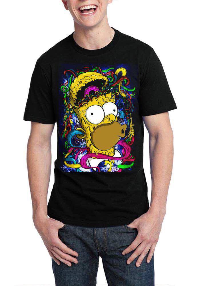 Homer Simpson Black T-Shirt Hoodie, Sweatshirt | CoreVibeTees.com