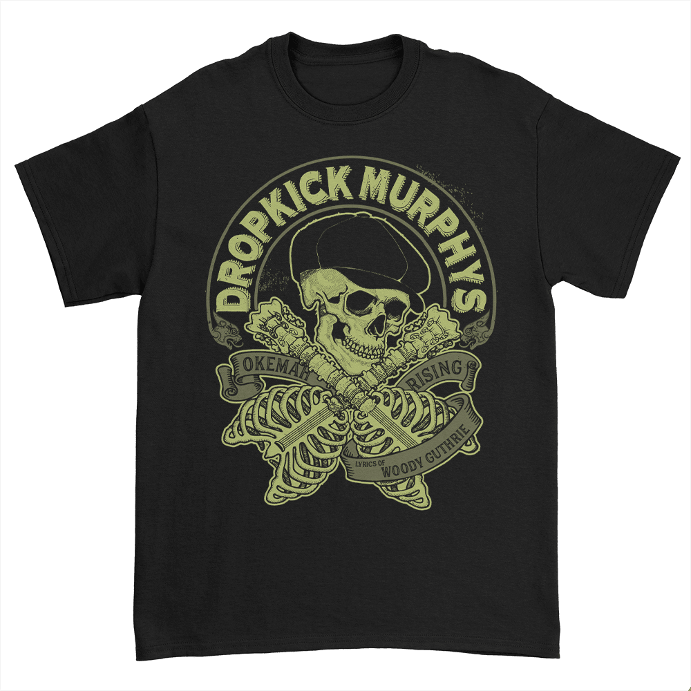 Dropkick Murphys Merch Dropkick Murphys Skelly Guitar Bones T-Shirt Gifts For Rock Band Fans Hoodie, Sweatshirt