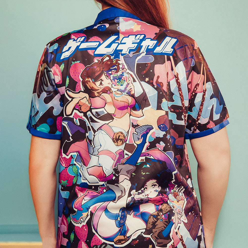 Gamegrumps Merch Game Gyaru Galactica Crepe Hawaiian Shirt Gifts For Fans Hoodie, Sweatshirt | CoreVibeTees.com