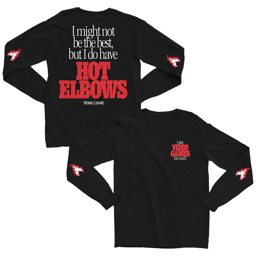 Technoblade Merch Technoblade Hot Elbows Long Sleeve Shirt Mother Day Special Gifts Hoodie, Sweatshirt | CoreVibeTees.com