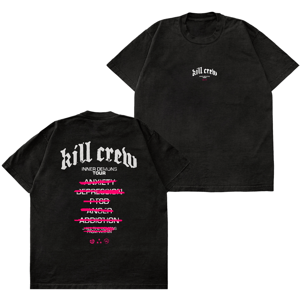 Kill Crew Shirt Kill Crew Merch Inner Demons Tour T-Shirt Father's Day Presents From Daughter Hoodie, Sweatshirt