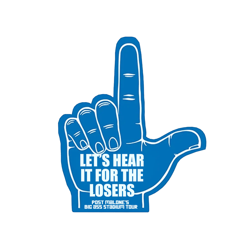 Post Malone Merch Losers Foam Finger T-Shirt Father's Day Presents From Daughter Hoodie, Sweatshirt (Image 2)