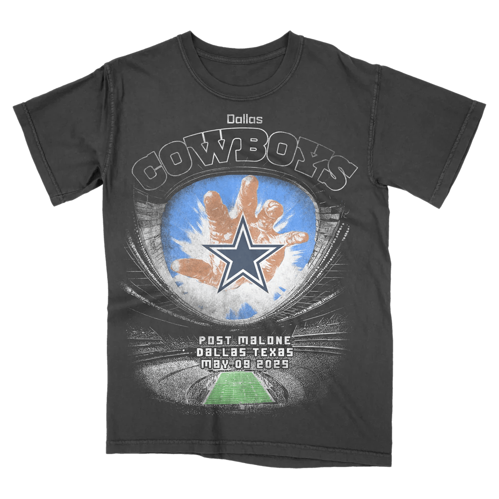 Post Malone Tour Merch 2025 Post Malone X Dallas Cowboys T-Shirt Fathers Day Presents Hoodie, Sweatshirt | CoreVibeTees.com