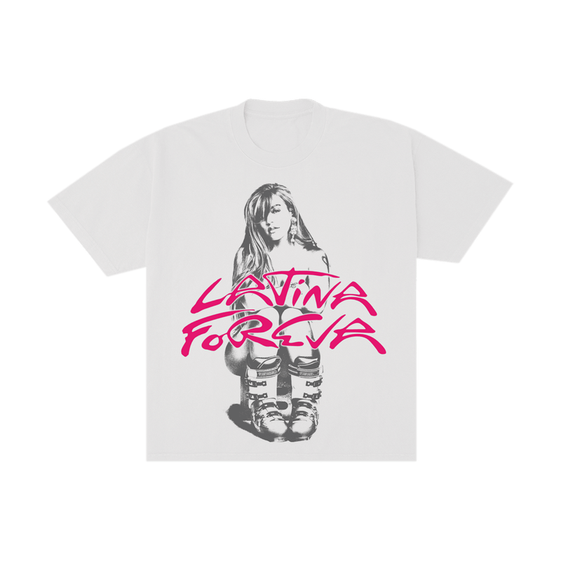 Latina Foreva Ski Tee Karol G Merch T-Shirt Gifts For Sister Hoodie, Sweatshirt | CoreVibeTees.com