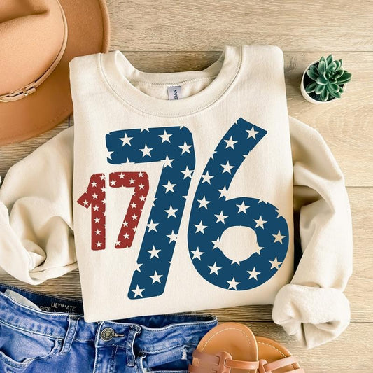 1776 America 4th of July Sweatshirt Hoodie T-shirt, Fourth of July T-shirt, Big USA Tshirt, American Flag Tee, Patriotic Shirt, Unisex